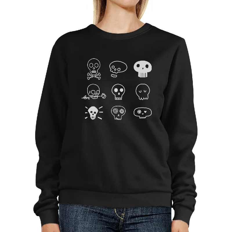 Fresh Comfort Skulls Black Sweatshirt