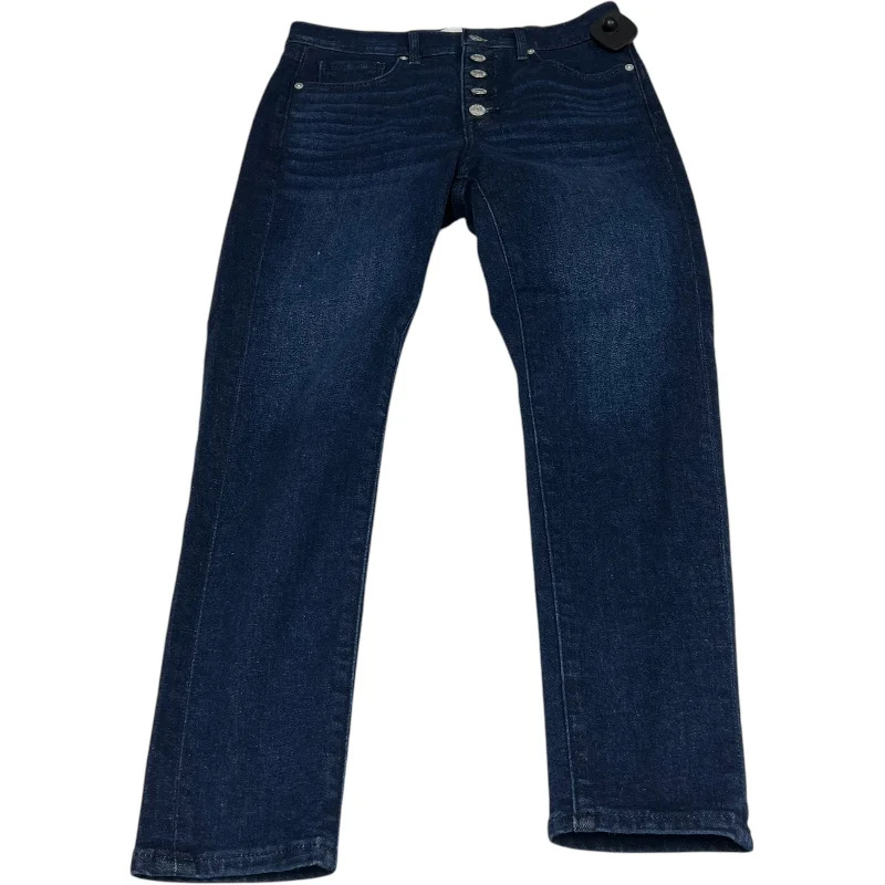 Relaxed Fits Jeans Skinny By Loft In Blue Denim, Size: 4