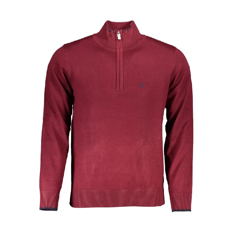 Cute Design U.S. Grand Polo Elegant Half-Zip Sweater with Embroidery Men's Detail
