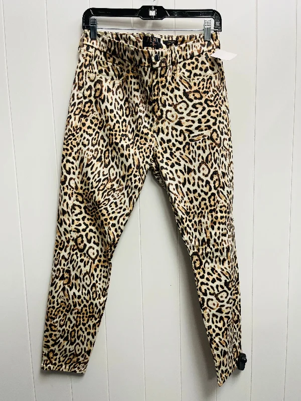 Carefree Style Jeans Skinny By Seven 7 In Animal Print, Size: 8