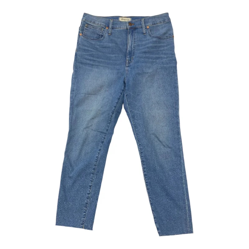 Leisure Travel Jeans Straight By Madewell In Blue Denim, Size: 12