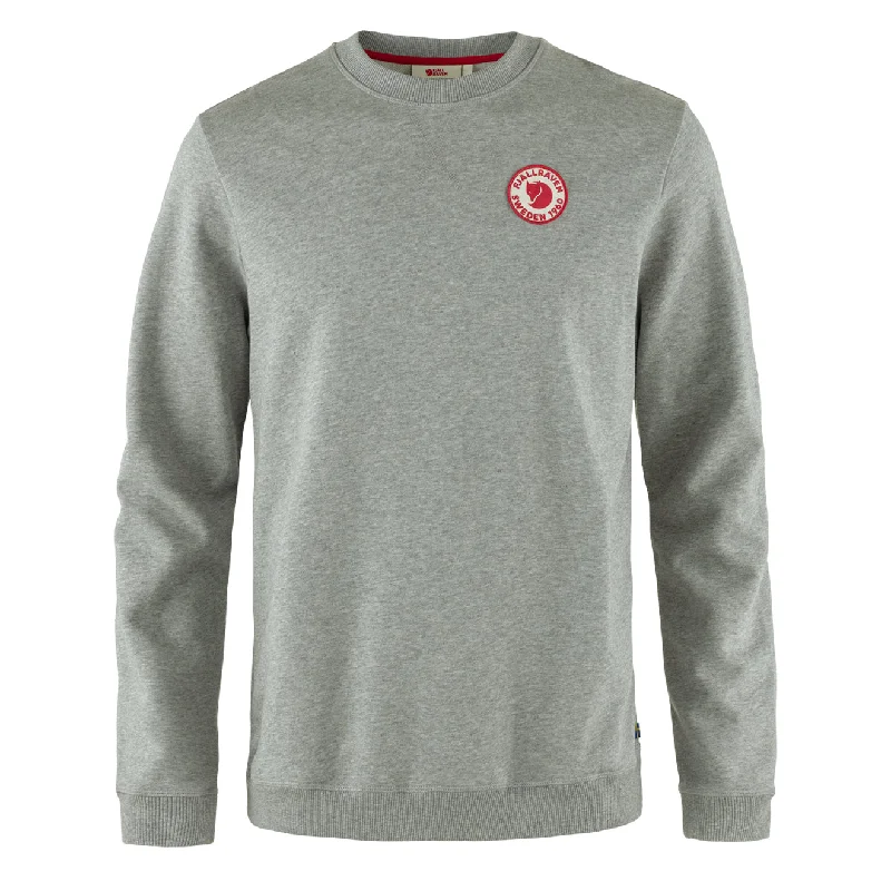 Body Design Fjallraven 1960 Logo Badge Sweater Grey Melange