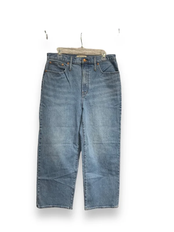 High Street Style Jeans Straight By Madewell In Blue Denim, Size: 10