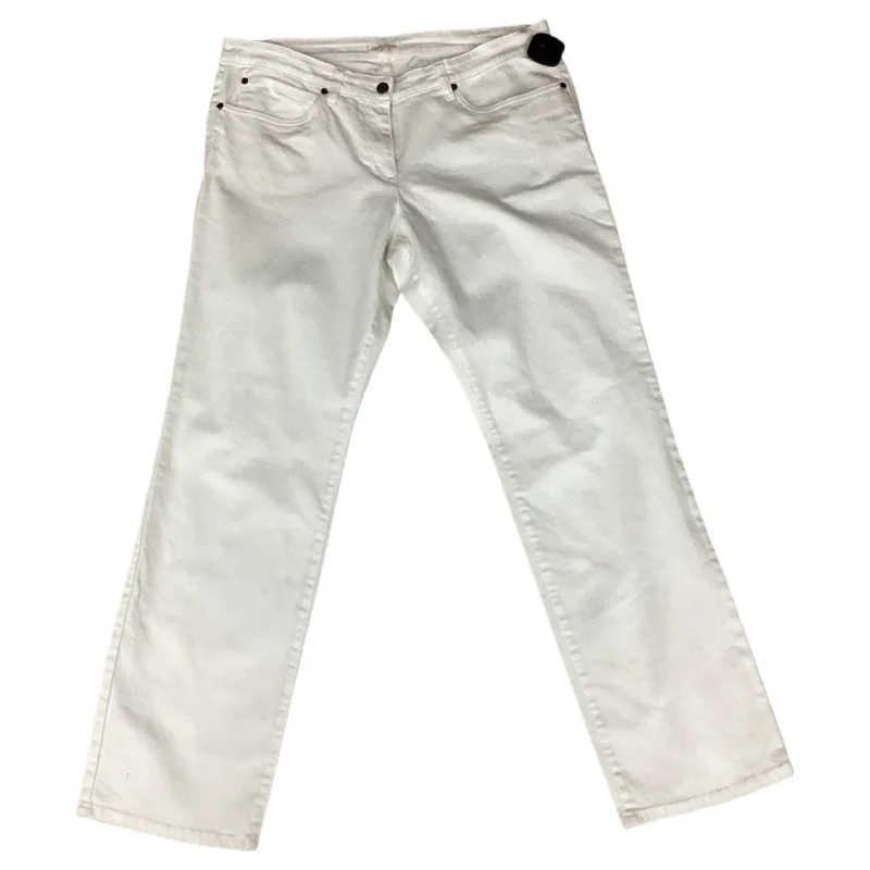 Free And Casual Jeans Boyfriend By Eileen Fisher In White, Size: 12