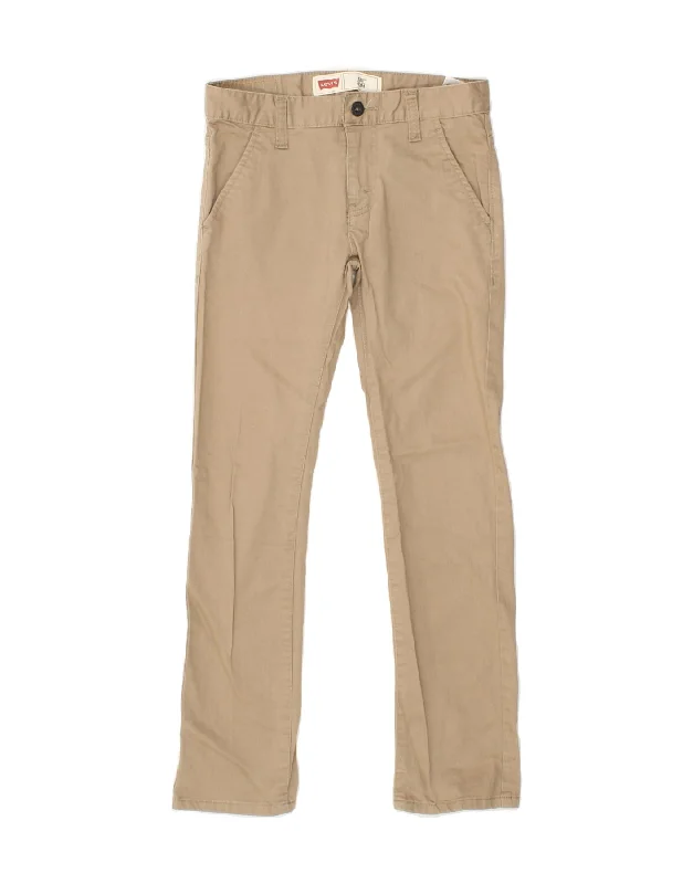 Luxury Classic LEVI'S Boys 511 Slim Chino Trousers 9-10 Years W25 L25  Beige