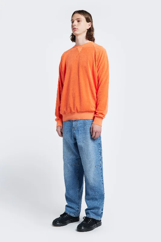 Relaxed Jackets Range Towelling Sweater Tangerine
