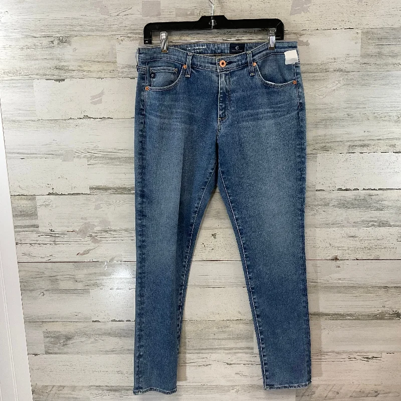 Soft Fabrics Jeans Skinny By Adriano Goldschmied In Blue Denim, Size: 10