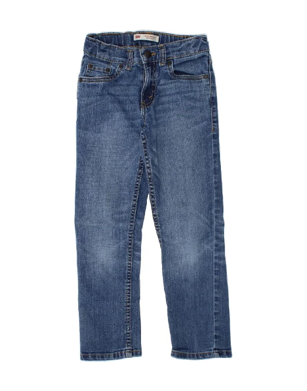 Relaxed Looks LEVI'S Boys 511 Slim Jeans 6-7 Years W23 L20  Blue Cotton