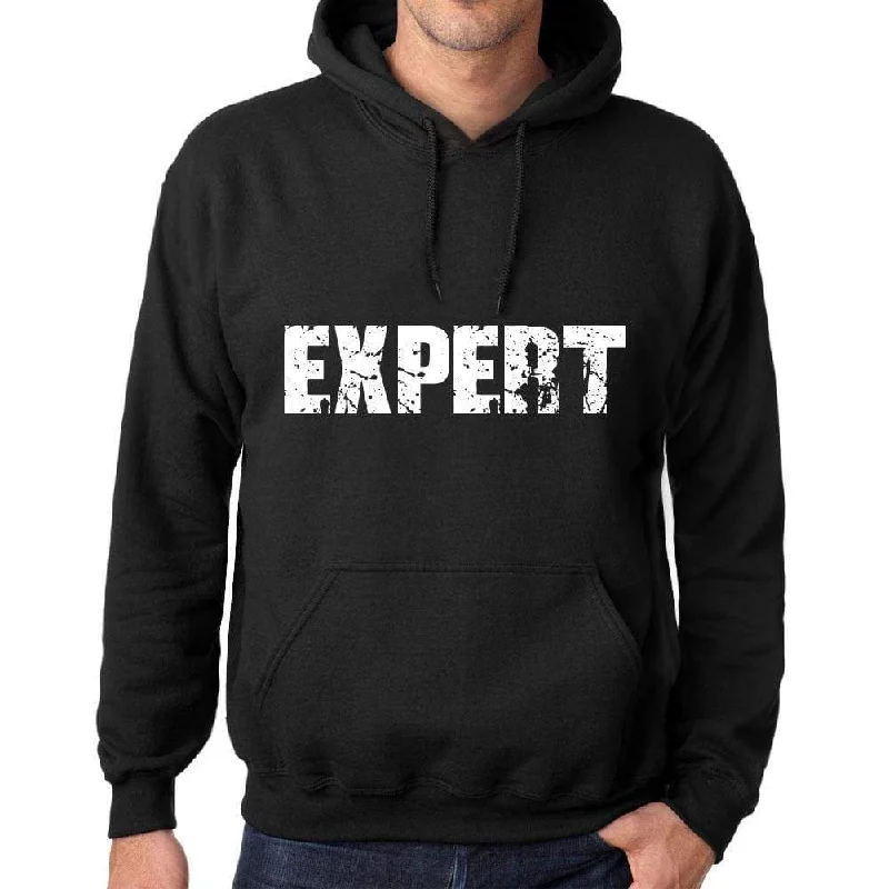 Design Trend Men's Women's Unisex Printed Graphic Cotton Hoodie Soft Heavyweight Hooded Sweatshirt Pullover Popular Words EXPERT Deep Black Design Trend Men's Women's Unisex Printed Graphic Cotton Hoodie Soft Heavyweight Hooded Sweatshirt Pullover Popular Words EXPERT Deep Black