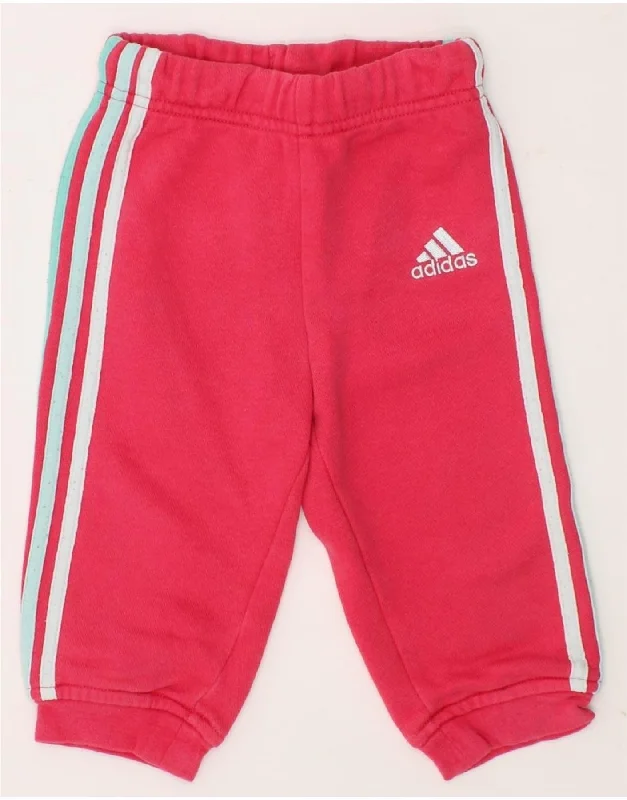 Easygoing Outfits ADIDAS Baby Girls Joggers Tracksuit Trousers 6-9 Months Pink Cotton Easygoing Outfits ADIDAS Baby Girls Joggers Tracksuit Trousers 6-9 Months Pink Cotton