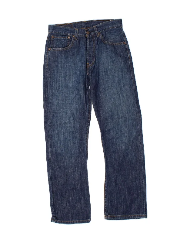Design Trend LEVI'S Mens 210 Straight Jeans W30 L27 Navy Blue Cotton