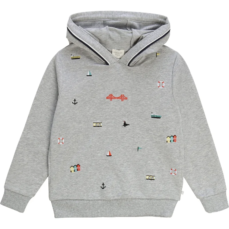 Cozy Fitting Carrement Beau Hooded Sweatshirt Spring 1 Light Chine Grey