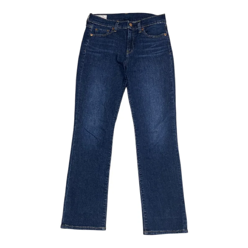 Elegant Series Jeans Straight By Gap In Blue Denim, Size: 4