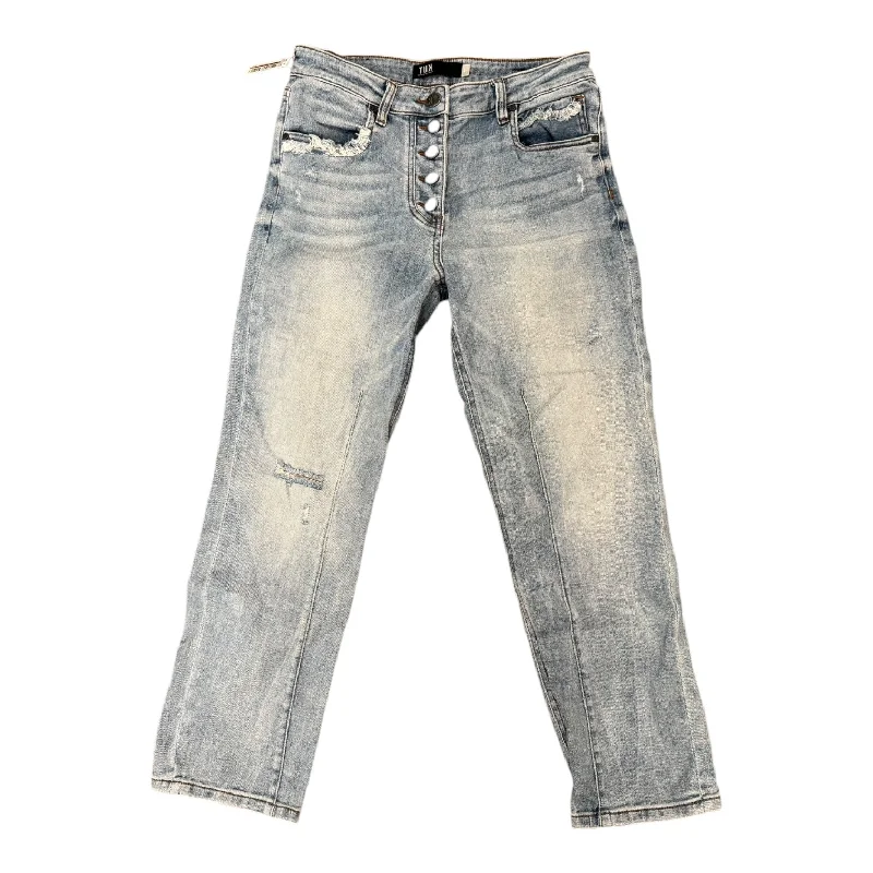 Retro Design Jeans Straight By Kut In Blue Denim, Size: 6