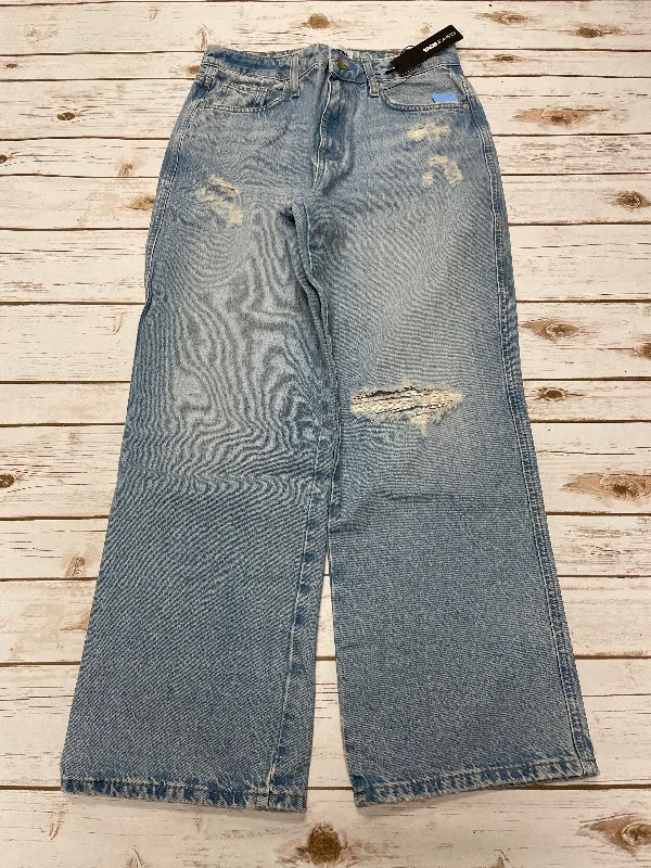 Fashion Comfort Jeans Wide Leg By Fashion Nova In Blue Denim, Size: 10