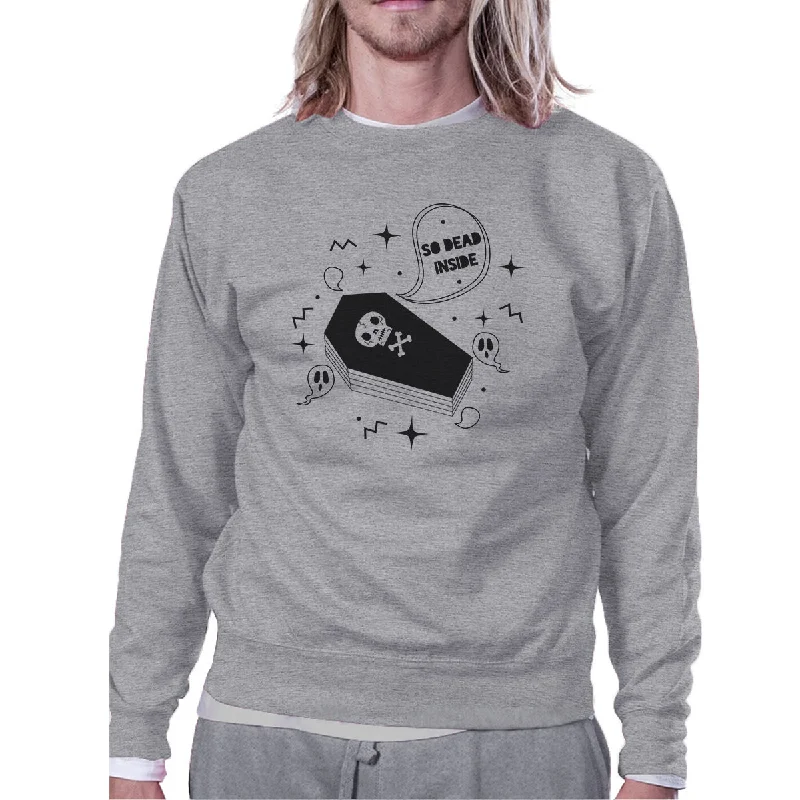 Relaxed Fits So Dead Inside Coffin Grey SweatShirt