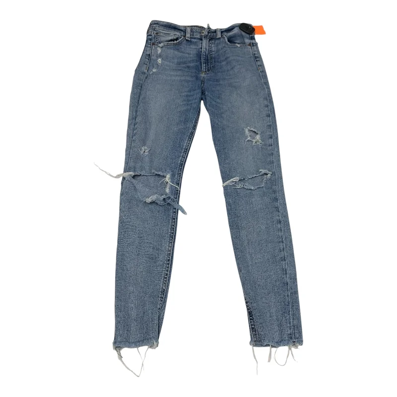 Warm Wear Jeans Skinny By Rag & Bones Jeans In Blue Denim, Size: 2