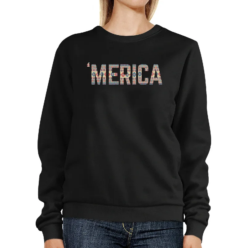 Multifunctional Style 'Merica Unique Tribal Pattern Pullover Sweatshirt For 4th Of July