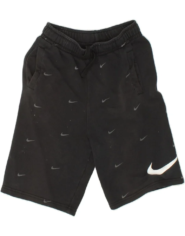 New Products NIKE Boys Standard Fit Graphic Sport Shorts 13-14 Years XL Black