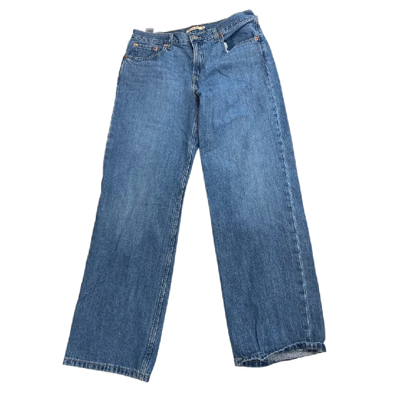 Elegant And Elegant Jeans Straight By Levis In Blue Denim, Size: 12