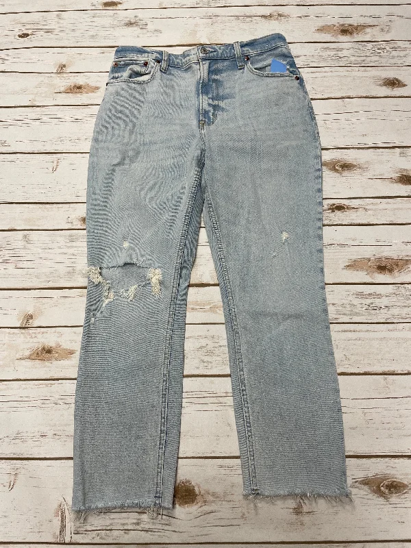 Breathable Comfort Jeans Skinny By Abercrombie And Fitch In Blue Denim, Size: 6