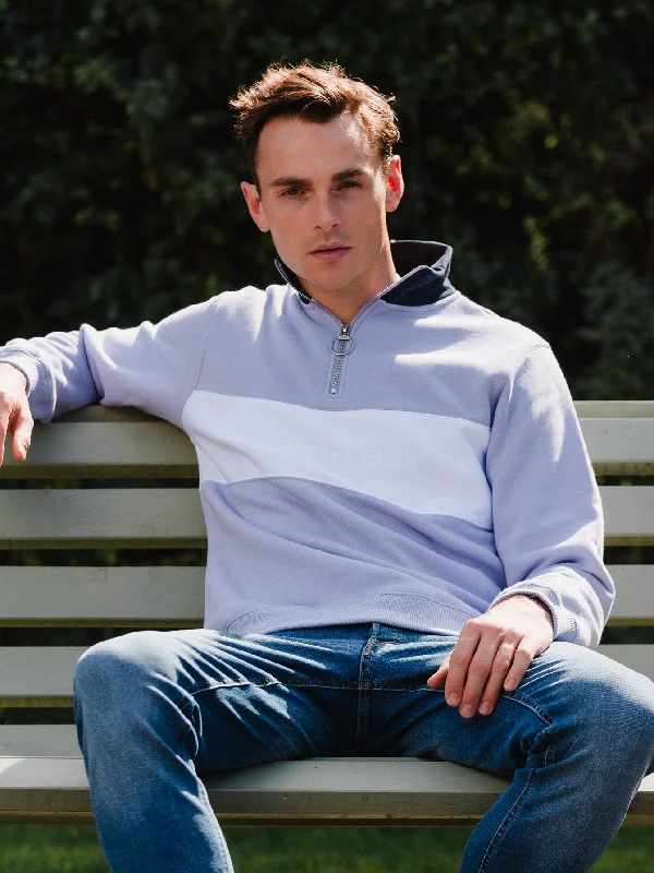 Simple Elegance Cliff Road Unisex Quarter Zip - Lilac