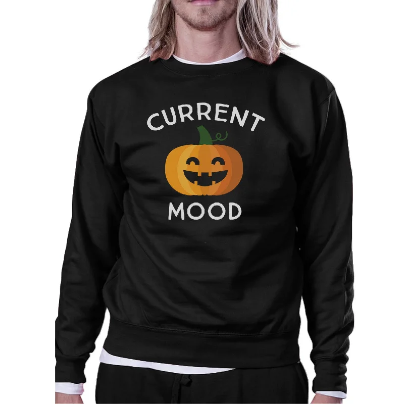 Soft Textures Pumpkin Current Mood Black Sweatshirt