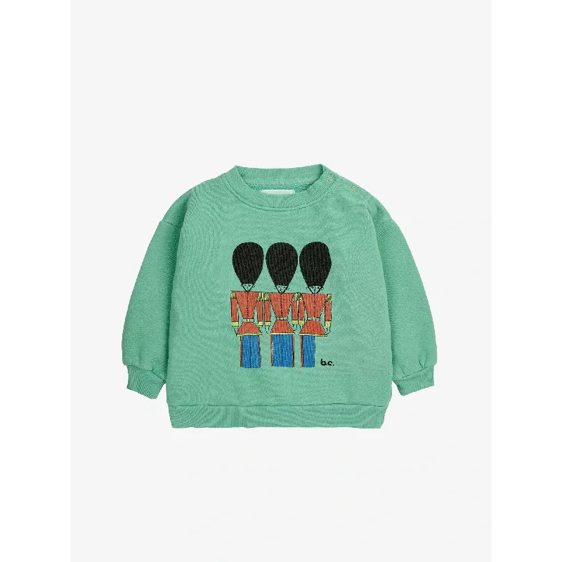 Fresh And Natural Bobo Choses Baby Little Tin Soldiers Sweatshirt - Green