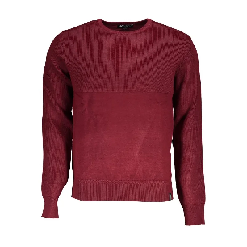 Fashion Pioneer U.S. Grand Polo Elegant Crew Neck Contrast Men's Sweater