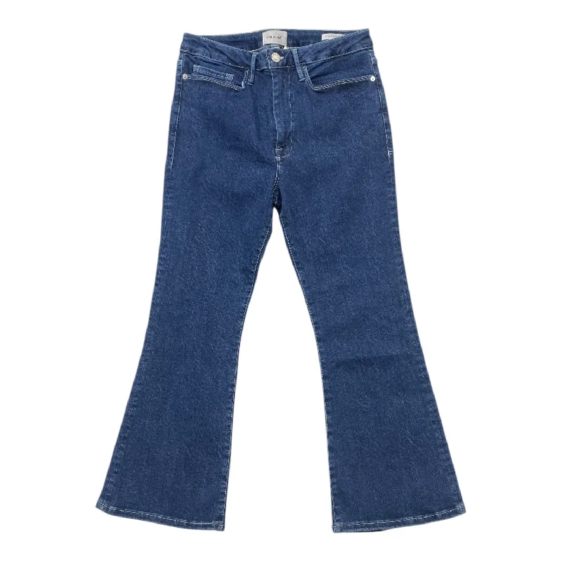High-end Customization Jeans Boot Cut By Frame In Blue Denim, Size: 2