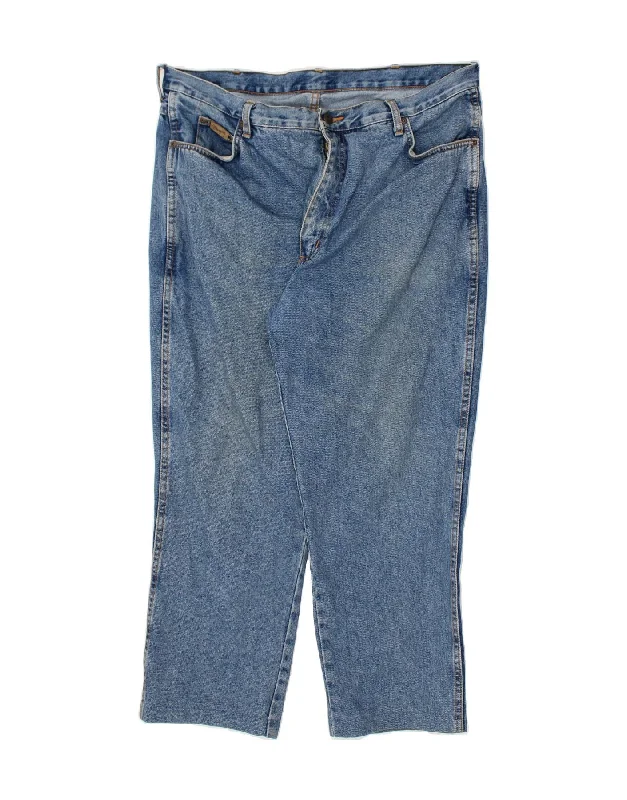 Daily Comfort WRANGLER Mens Noah Straight Jeans W40 L28 Blue Cotton
