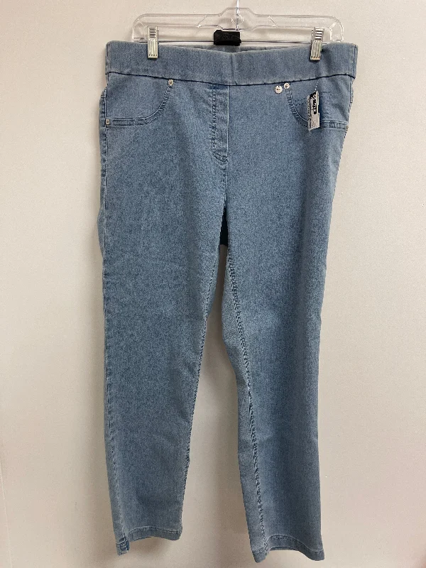 Weekend Style Jeans Skinny By Clothes Mentor In Blue Denim, Size: 14