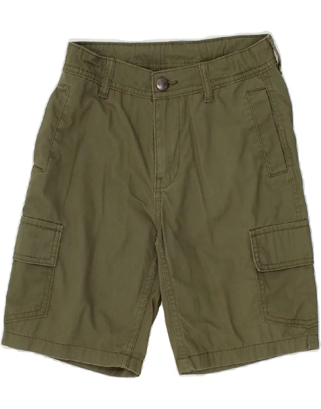 Autumn Selection ADMIRAL Boys Cargo Shorts 9-10 Years W24 Khaki Cotton