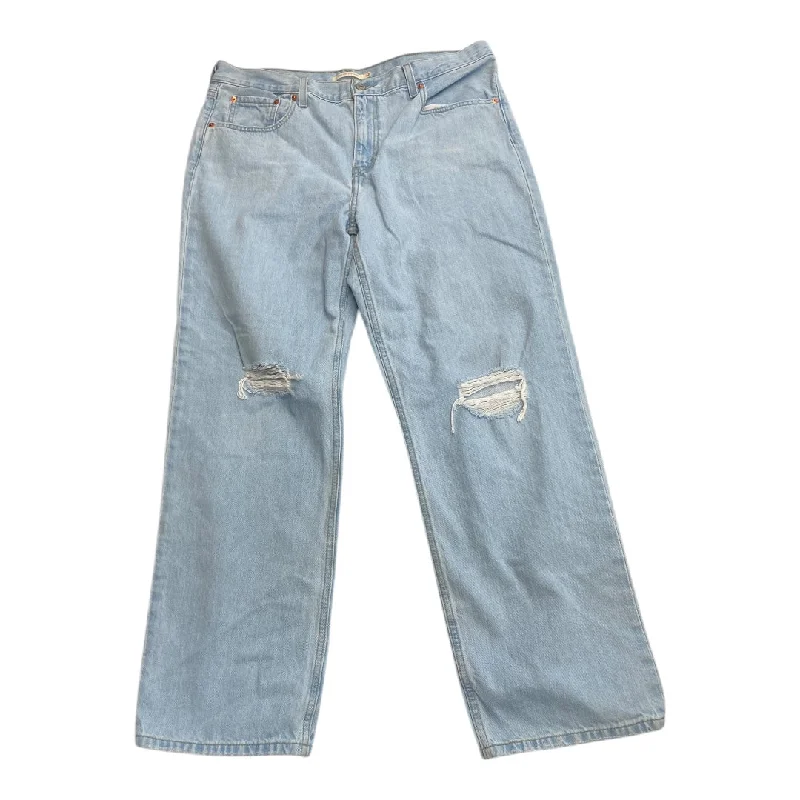 Slim Fit Jeans Straight By Levis In Blue Denim, Size: 14