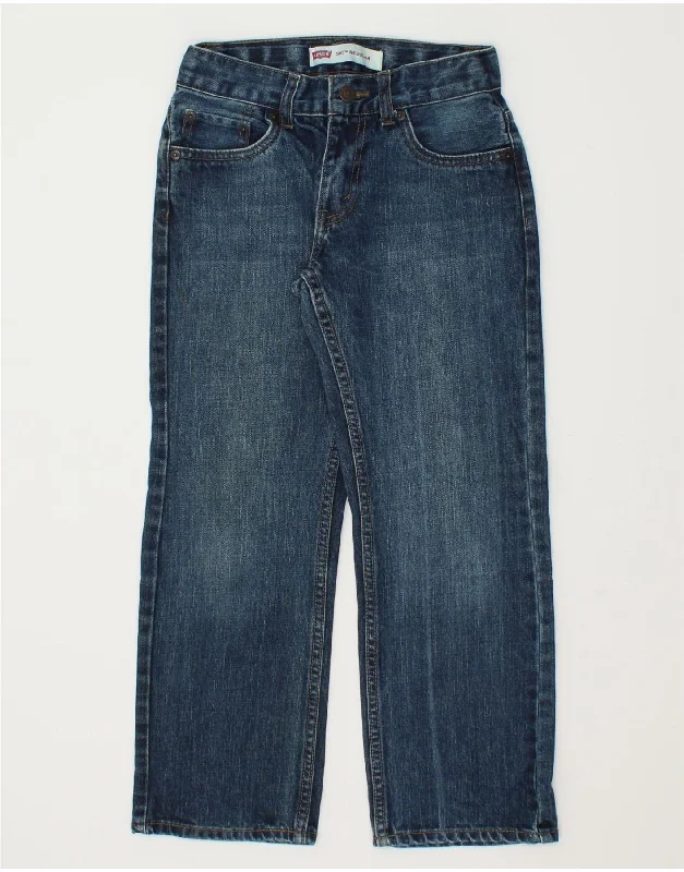 Dressing Tips LEVI'S Boys 505 Straight Jeans 9-10 Years W25 L23 Blue Cotton
