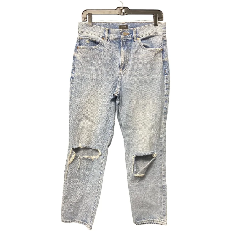 Timeless Style Jeans Straight By Express In Blue Denim, Size: 6