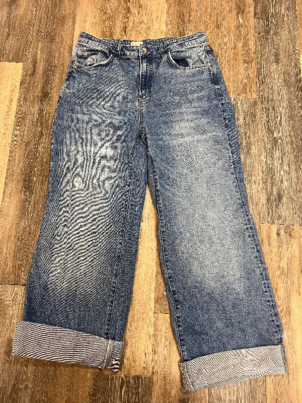 Fashion Concept Jeans Straight By Pilcro In Blue Denim, Size: 14/33