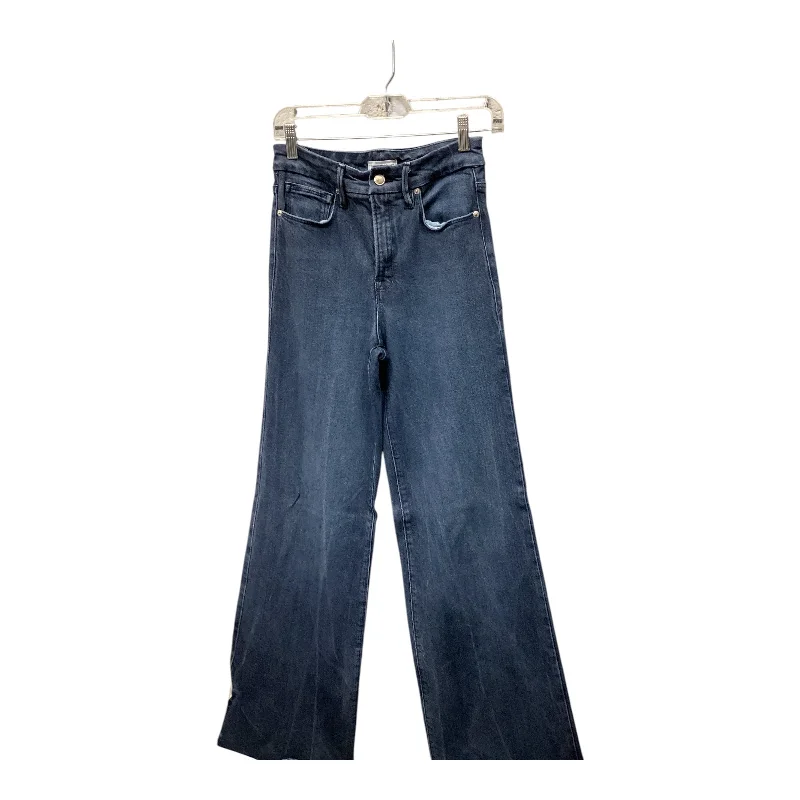 Comfortable And Versatile Jeans Wide Leg By Good American In Blue Denim, Size: 2