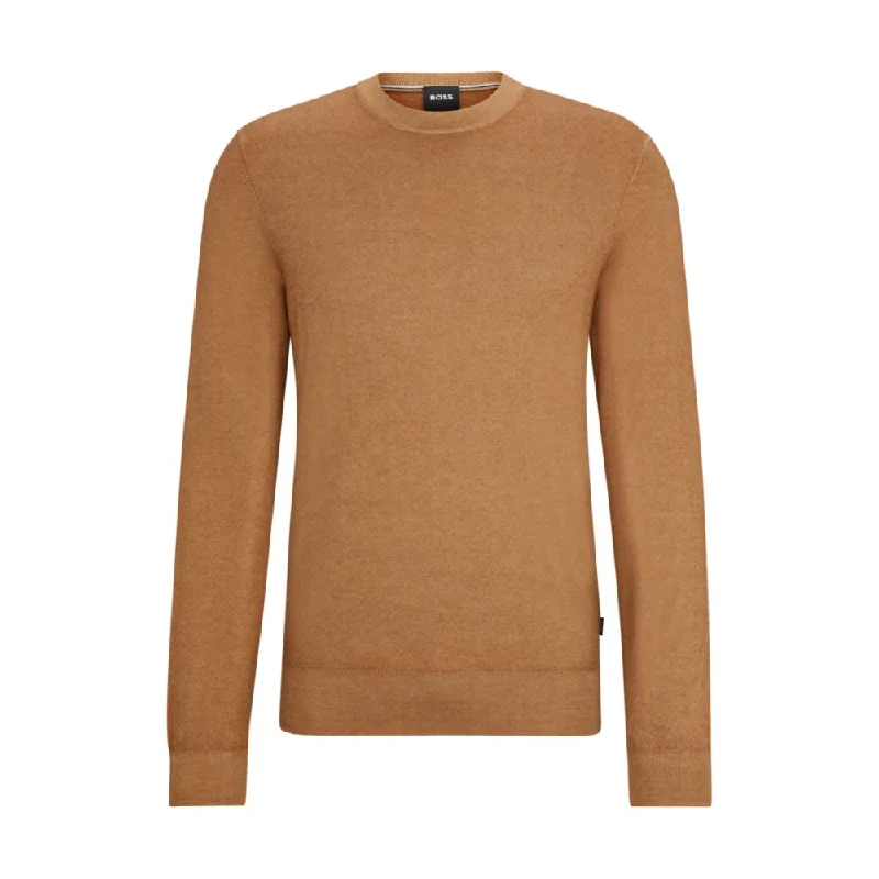 Cozy Knits Regular-fit sweater in 100% cashmere with ribbed cuffs