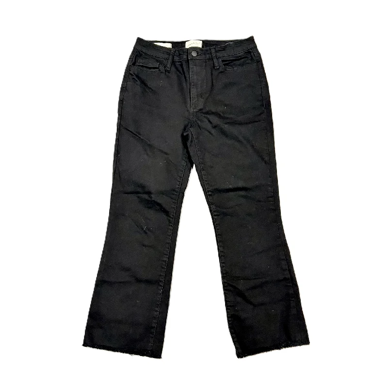 Comfortable Jeans Jeans Boot Cut By Universal Thread In Black Denim, Size: 4