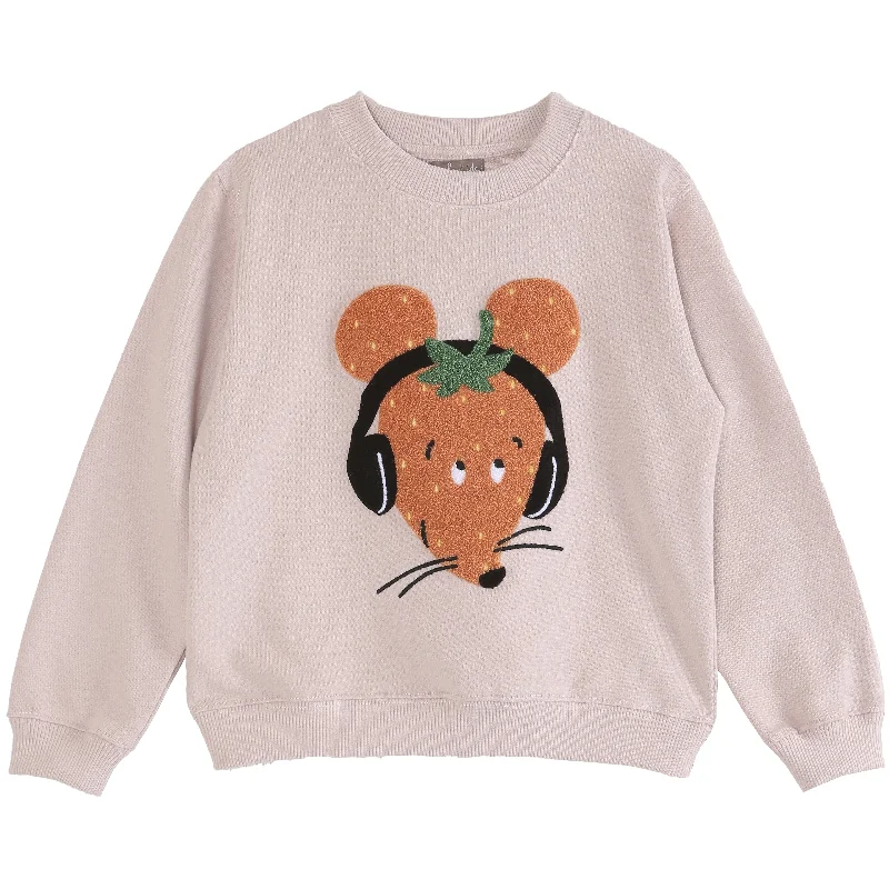 Comfortable Chic Emile Et Ida Sweatshirt Strawberry Nude Fraise