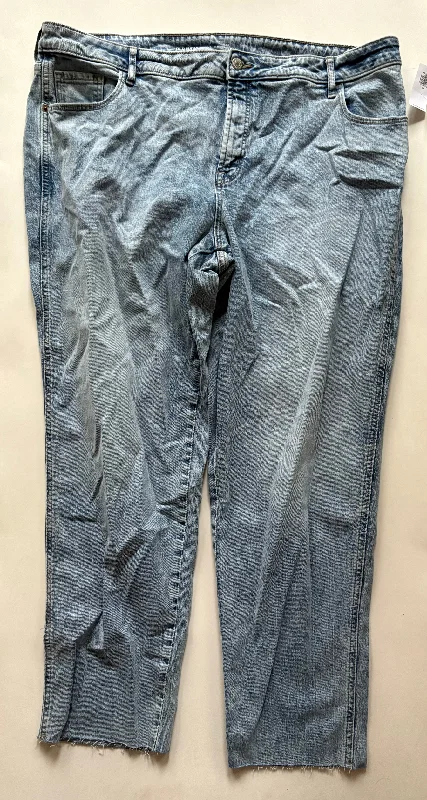 Sporty Elegance Jeans Straight By Old Navy In Blue, Size: 20