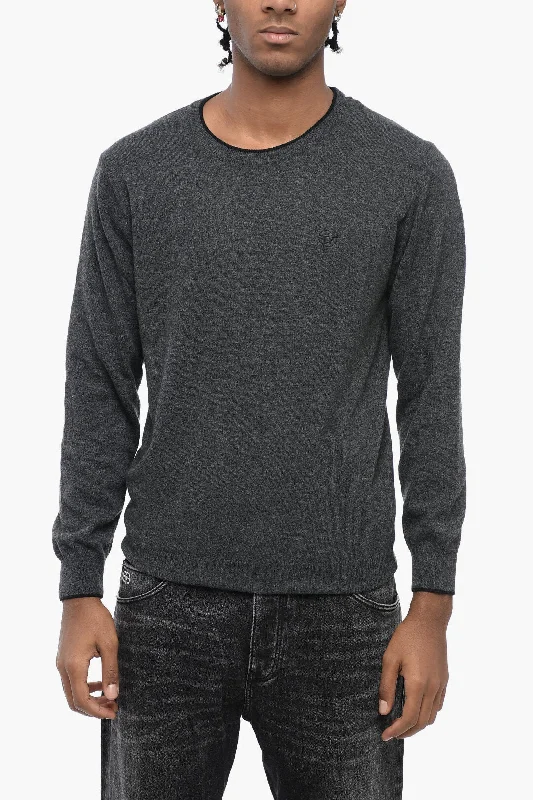 Comfortable And Versatile North Sails Solid Color Crew-Neck Sweater With Ribbed Cuffs
