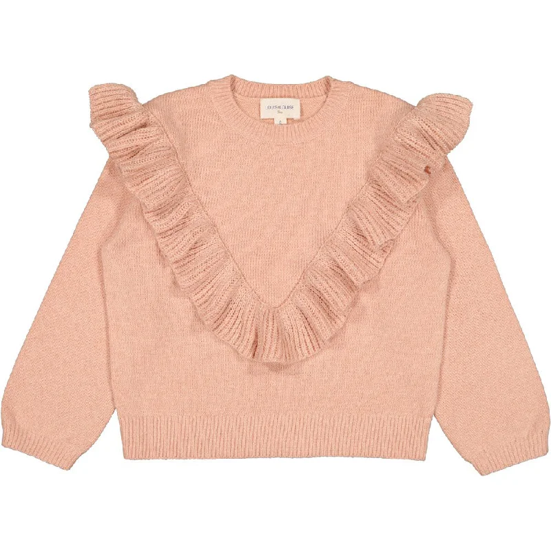 Soft Relaxation Wear Louis Louise Pavlova Knitted Wool Blend Pull - Pink