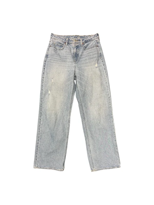 Fashionable And Fashionable Jeans Straight By Old Navy In Blue Denim, Size: 8