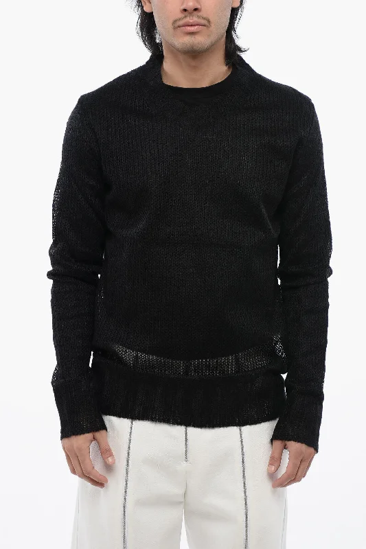 Simple Style Jil Sander Crewneck Double-Layer Sweater
