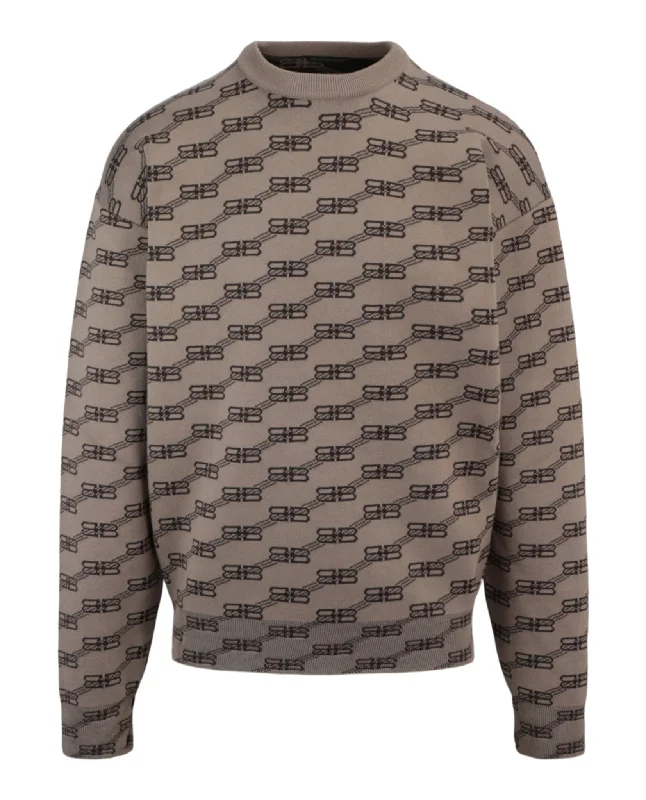 Warm Layers Logo Intarsia-Knit Sweater