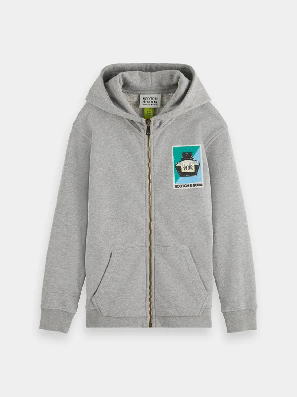 Cozy Pants Kids - Artwork zip-through hoodie