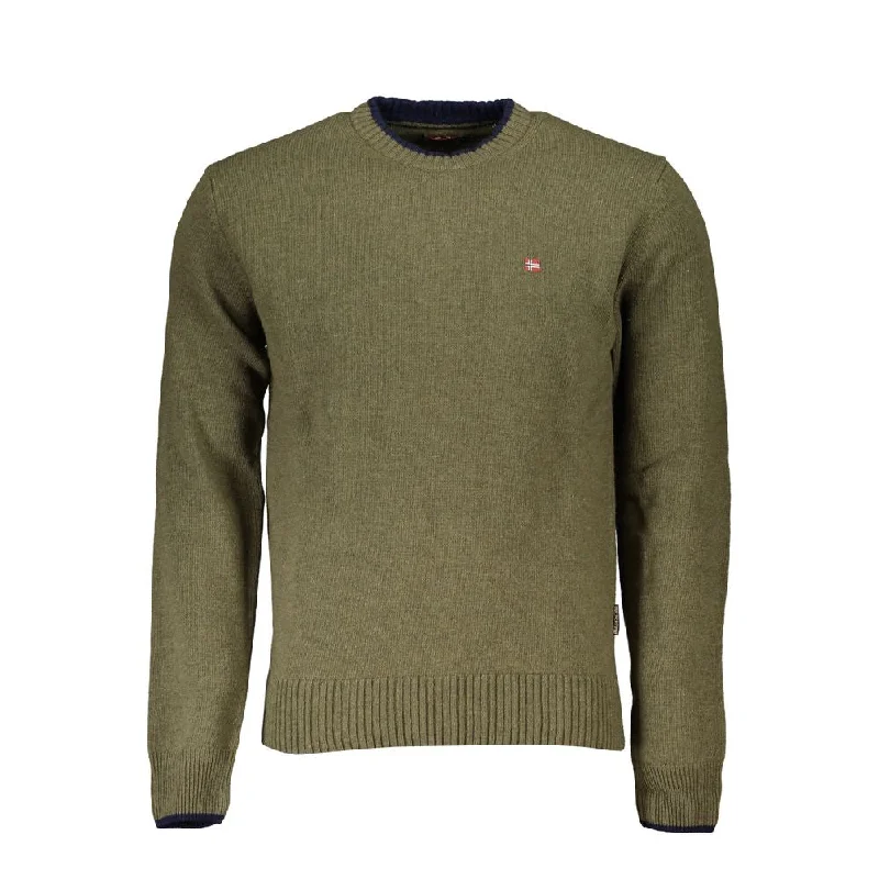 Fashion Touch Napapijri Elegant Crew Neck  Men's Sweater