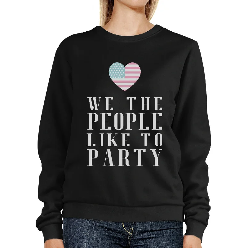 Fashionable Inner Wear We The People Humorous Independence Day Sweatshirt Unisex Black